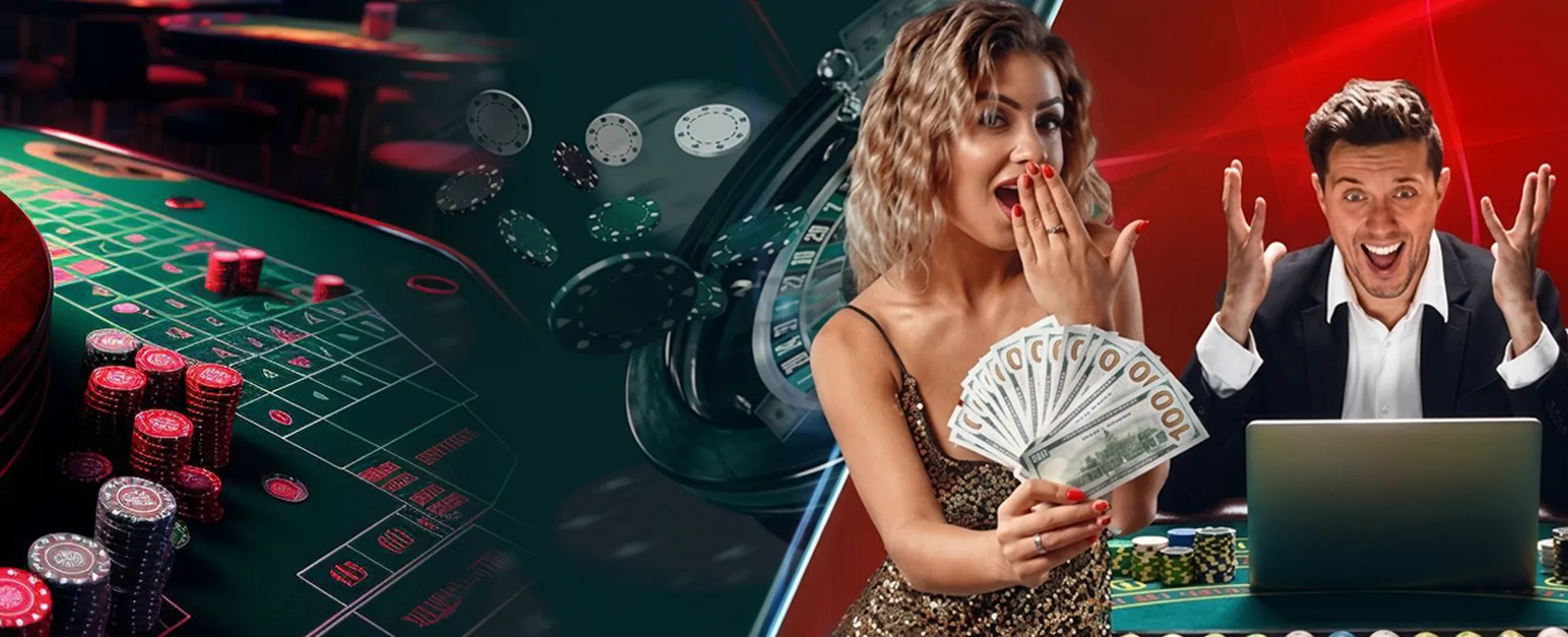 Dynamic online casino background with betting elements